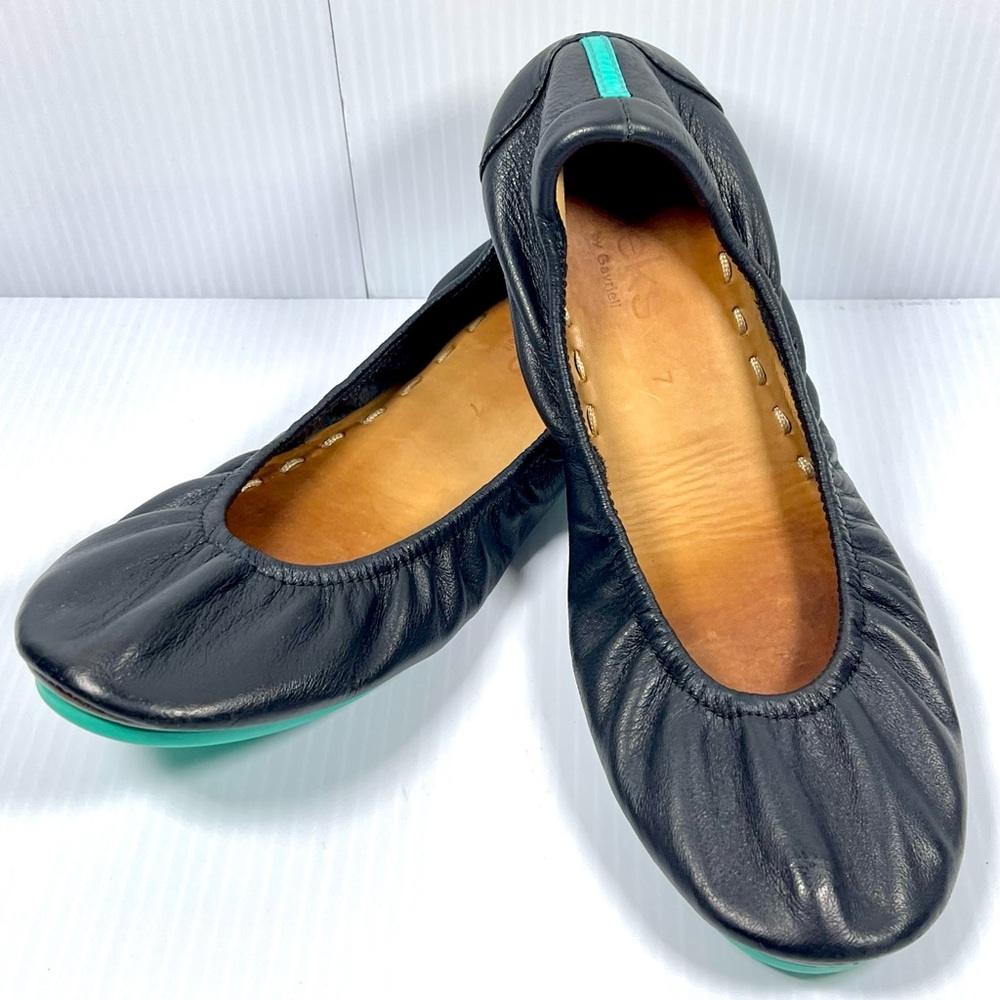 Tieks by Gavrieli - Classic Flats - Women's Size 7 - Matte Black Leather